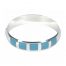 Turquoise Embedded Silver Bangle