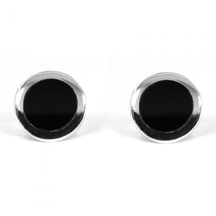 Round Onyx Cufflinks