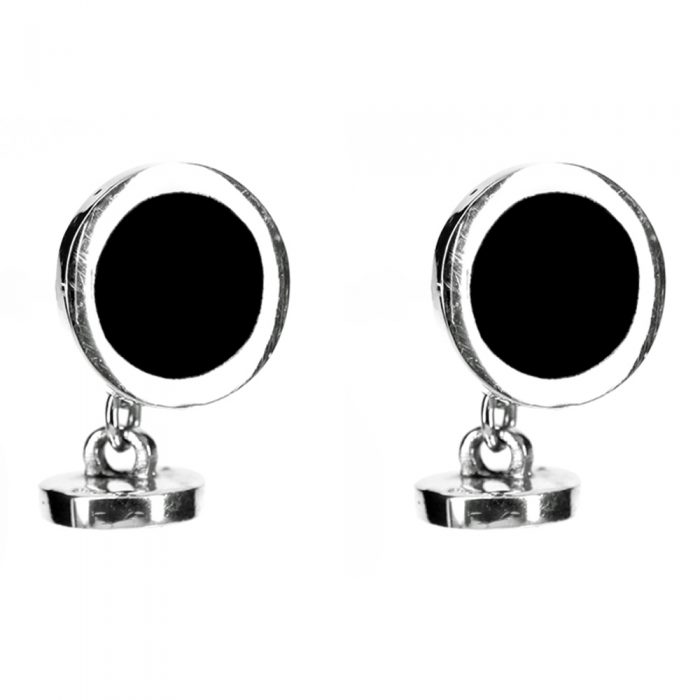 Round Onyx Cufflinks