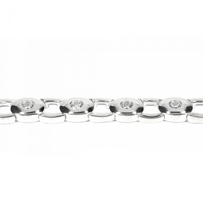 Cubic Zirconia Oval Bracelet