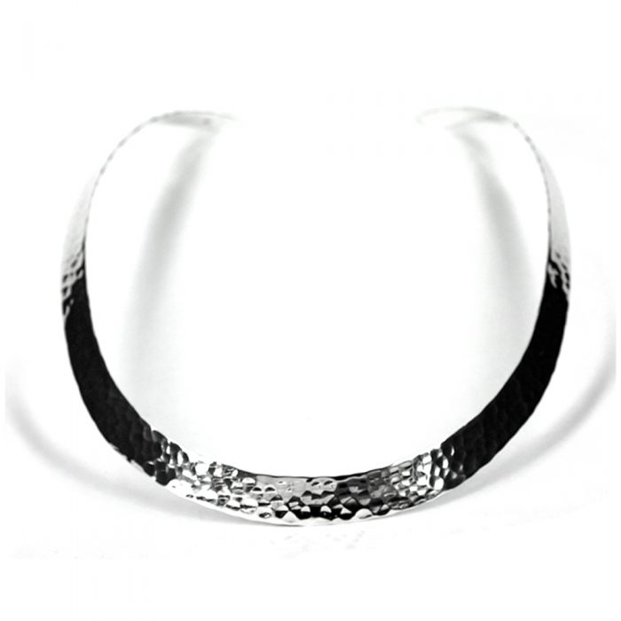 Hammered Silver Choker