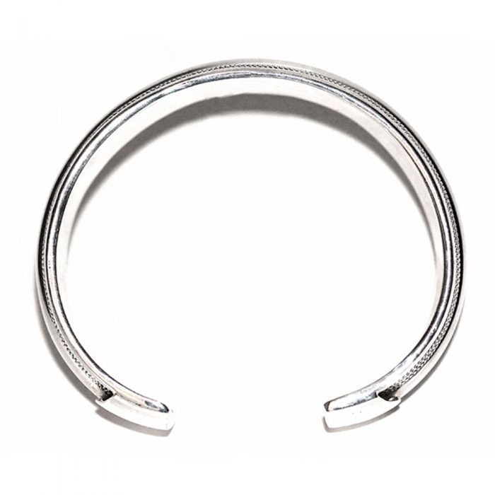 Platted Rope Silver Cuff