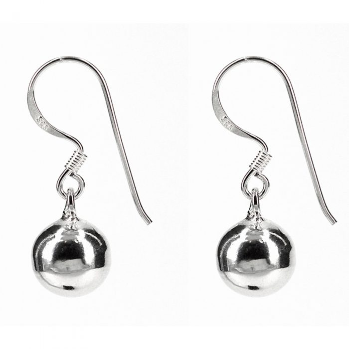 Silver Ball Earrings