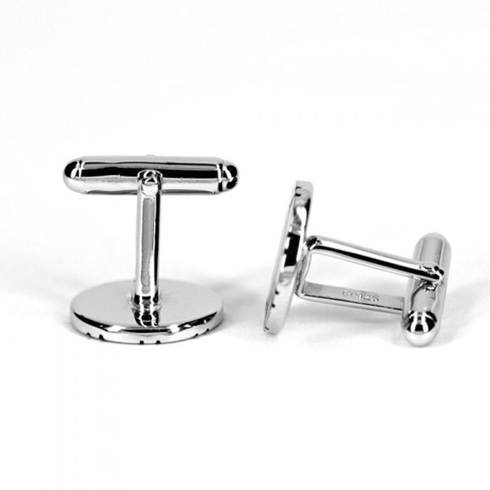 onyx stripped cufflinks