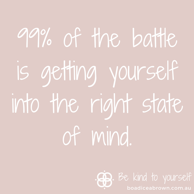 Mindset 99% of battle