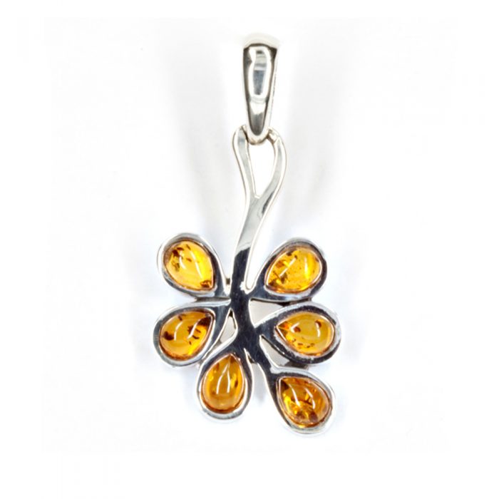 Amber Leaf Pendant