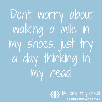 Thinking in my head